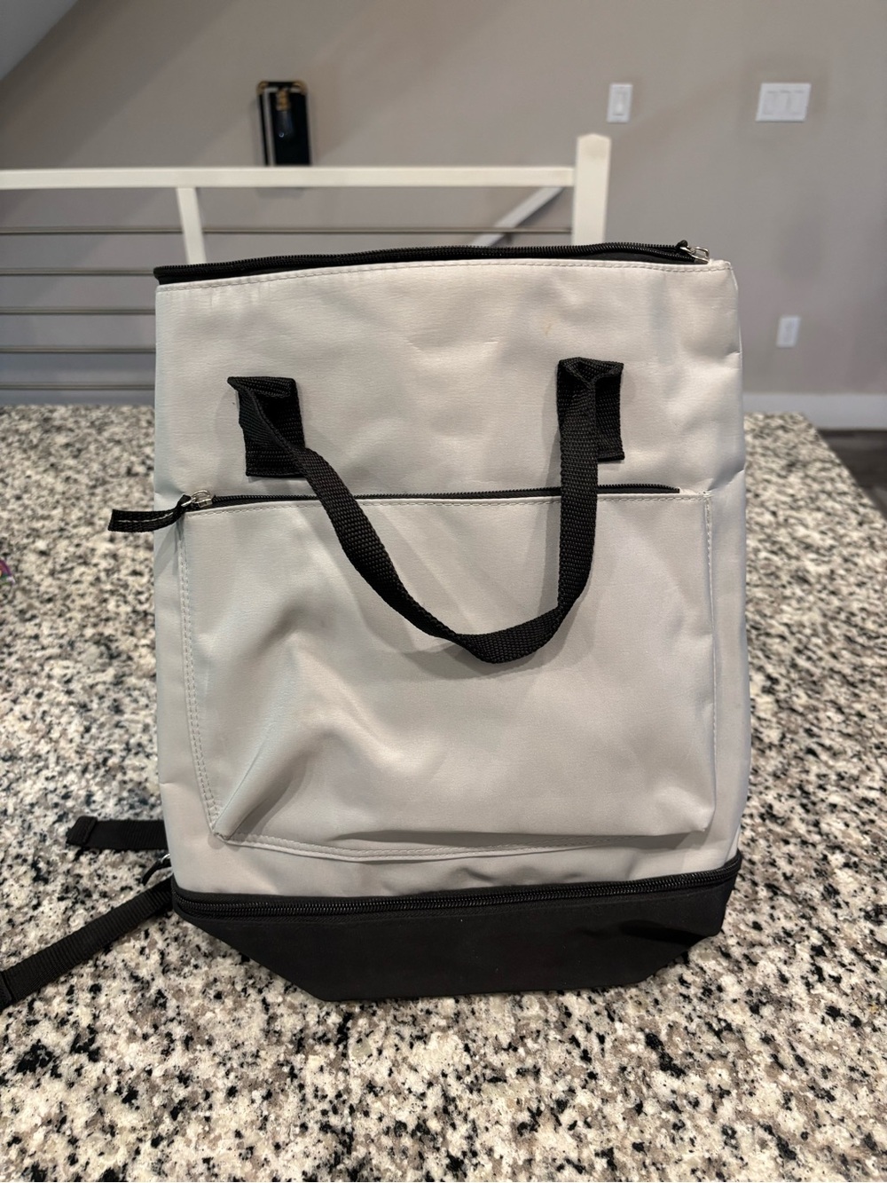 DSW Gray/Black Backpack Travel Bag